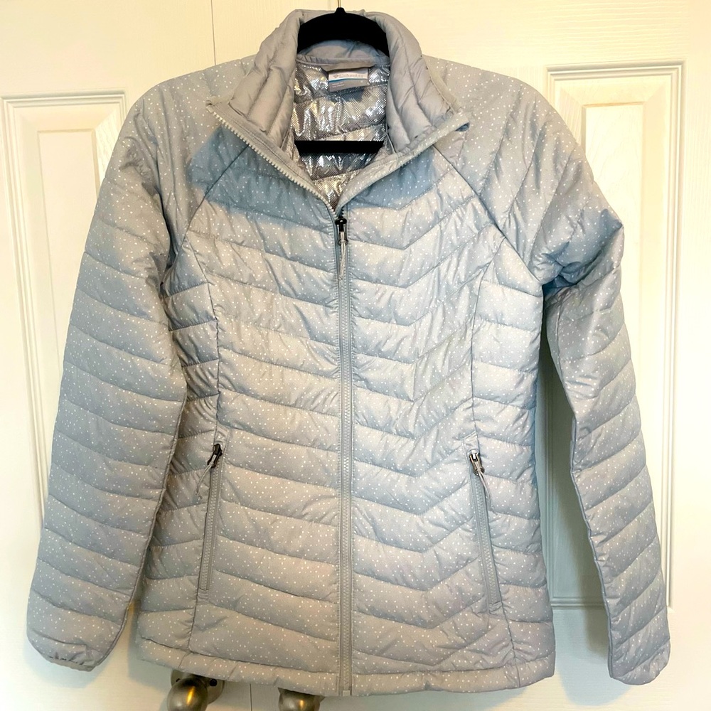 Silver Columbia puff jacket